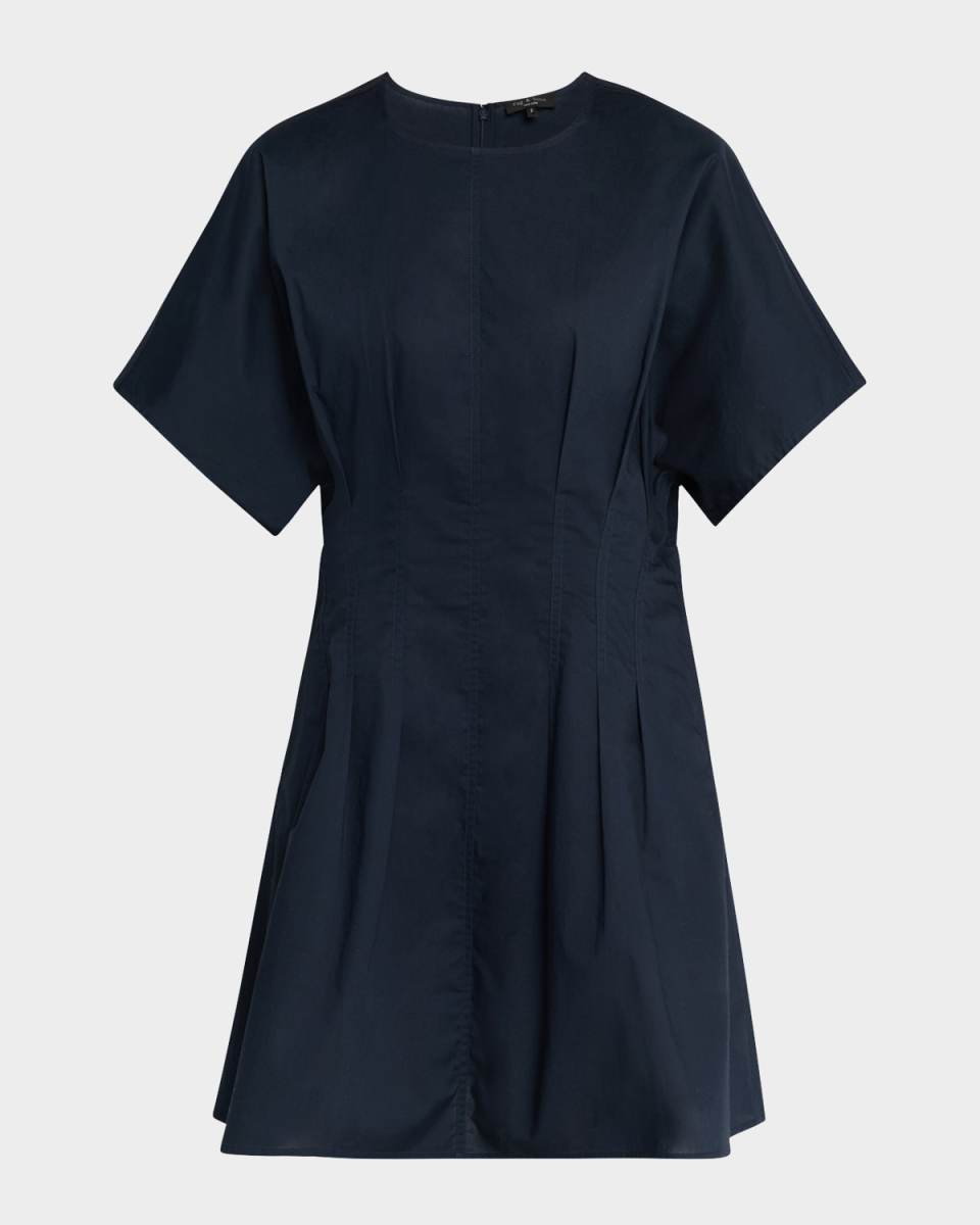 Maddie Short-Sleeve Poplin Dress